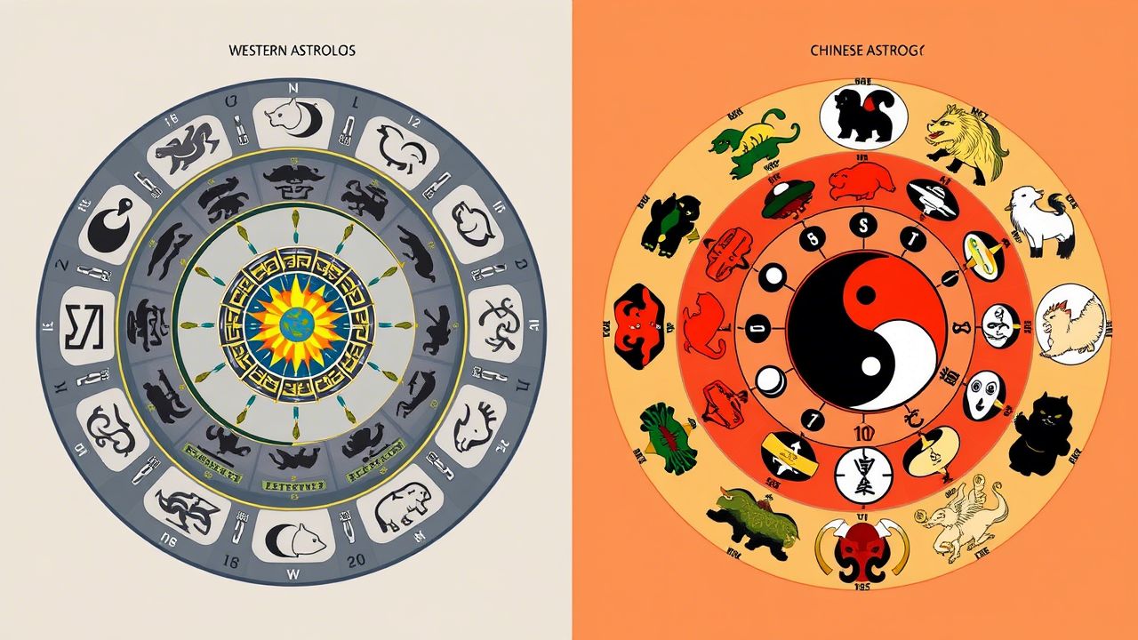 Can you explain the differences between Western and Chinese astrology?